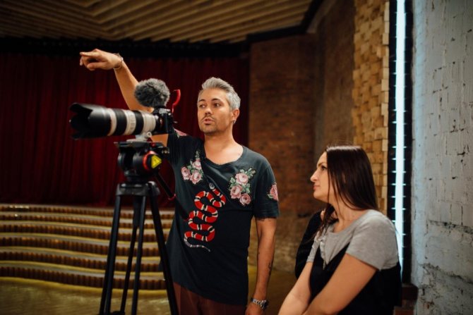 александр рогов на съемках