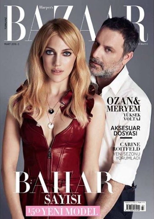 Мерьем Узерли и Озан Гювен на обложке «Harpers Bazaar»