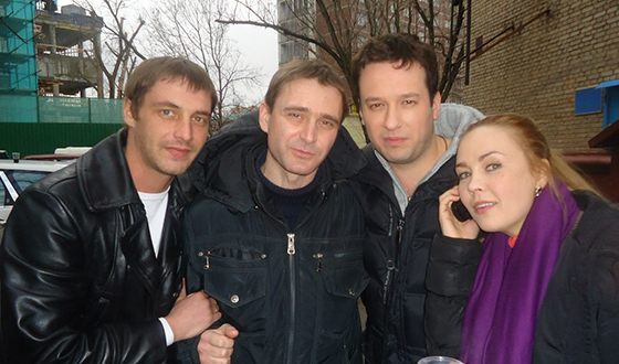 На съемках сериала «Пятницкий»